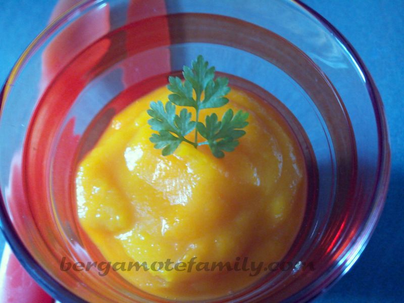 Puree De Potiron Pour Bebe Des 4 6 Mois Bergamote Family